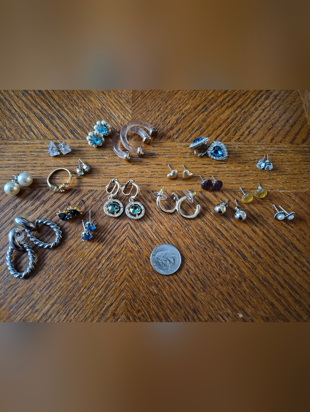 Lot Of 16 Pairs Of Earrings